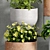 Botanical Bliss Planters Set 3D model small image 2