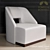 Sleek Swivel Chair by Powell & Bonnell 3D model small image 1