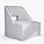 Sleek Swivel Chair by Powell & Bonnell 3D model small image 3