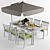  Angso Outdoor Dining Set 3D model small image 1