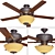 Westover Bronze 52" Ceiling Fan 3D model small image 1