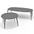 Sleek GUBI Round & Ellipse Dining Table 3D model small image 2