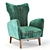 Elegant Loren Armchair - Stylish Addition to Any Space 3D model small image 1