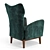 Elegant Loren Armchair - Stylish Addition to Any Space 3D model small image 3
