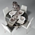 Elegance Defined: Kelly Wearstler Dining Set 3D model small image 2