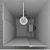 Sleek Matrix Shower: Modern Design 3D model small image 3