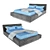 Italian Altrenotti Kabuki IX Bed 3D model small image 1