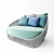 Title: Soothing Oasis Loveseat for Outdoor Comfort 3D model small image 1