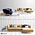 Sophisticated OBI Sofa Set & Decor 3D model small image 1