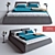 Highlands Letto: Stylish and Spacious Bed 3D model small image 1