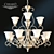 Chiaro Versache Creamy 12-Light Chandelier 3D model small image 1