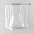 Elegant Rhino Modeled Curtain 3D model small image 1