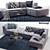 Elegant BoConcept Carmo Corner Sofa 3D model small image 1