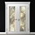 Stained-Glass Door with Elegance 3D model small image 3