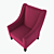 Luna Armchair: Modern Elegance 3D model small image 2