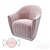 Premium Comfort Armchair: "Ariel" Collection 3D model small image 3