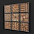 Rustic Wooden Squares: A Distinctive Collage 3D model small image 2