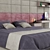 Luxury Courchevel Bed: Elegant Design & Superior Comfort 3D model small image 2