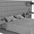 Luxury Courchevel Bed: Elegant Design & Superior Comfort 3D model small image 3