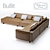 Bullit Corner Sofa Set: Comfort and Style 3D model small image 1