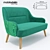 Modern Toledo Sofa by MobilaDalin 3D model small image 1