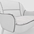 Modern Toledo Sofa by MobilaDalin 3D model small image 3