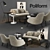 Elegant Poliform Furniture Set 3D model small image 1