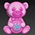 Cuddly Bear Plush Toy 3D model small image 3