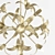 Metal Lily Chandelier (16-Light, 68cm) 3D model small image 2