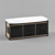 Modern 2-Seater Cotton Banquette 3D model small image 1