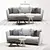 Trussardi Casa Lightshell Sofa Set: Elegant and Versatile 3D model small image 1