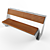 Sleek Loop Bench by Lucas Galan 3D model small image 2