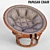 Cozy Papasan Chair 3D model small image 1