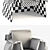 Steel Deck Chair: Modern Minimalism 3D model small image 3