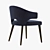 Elegant Eva Armrest Chair 3D model small image 2
