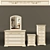 Camel Torriani: Elegant 4-Drawer Chest, Mirror & Nightstand Set 3D model small image 1