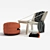 Dango Flex Armchair 3D model small image 2