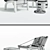 Dango Flex Armchair 3D model small image 3