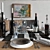 Dialma Brown Dining Set: Stylish Elegance 3D model small image 2