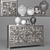 Elegant Carved Sideboard 3D model small image 1