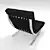 Elegant Barcelona Chair: Vintage Design 3D model small image 2