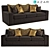 Lazar Malaga Sofa: Modern Elegance for Your Living Space 3D model small image 1