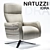 Modern Adjustable Natuzzi Idra Armchair 3D model small image 1