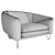 Flow Chair: Stylish Comfort for Your Home 3D model small image 3