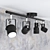 CityLightSpot: Versatile Set of 3 Wall Sconces and 4 Spotlights 3D model small image 2