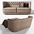 Convertible Sofa Bed GORI Vittoria 3D model small image 2