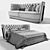 Convertible Sofa Bed GORI Vittoria 3D model small image 3