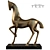 Elegant Equestrian Art Décor 3D model small image 1