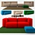 Superoval Modular Sofas by Cappellini 3D model small image 1