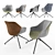 Modern Doulton Armchair: Grey, Green, Blue, Vintage Brown 3D model small image 1